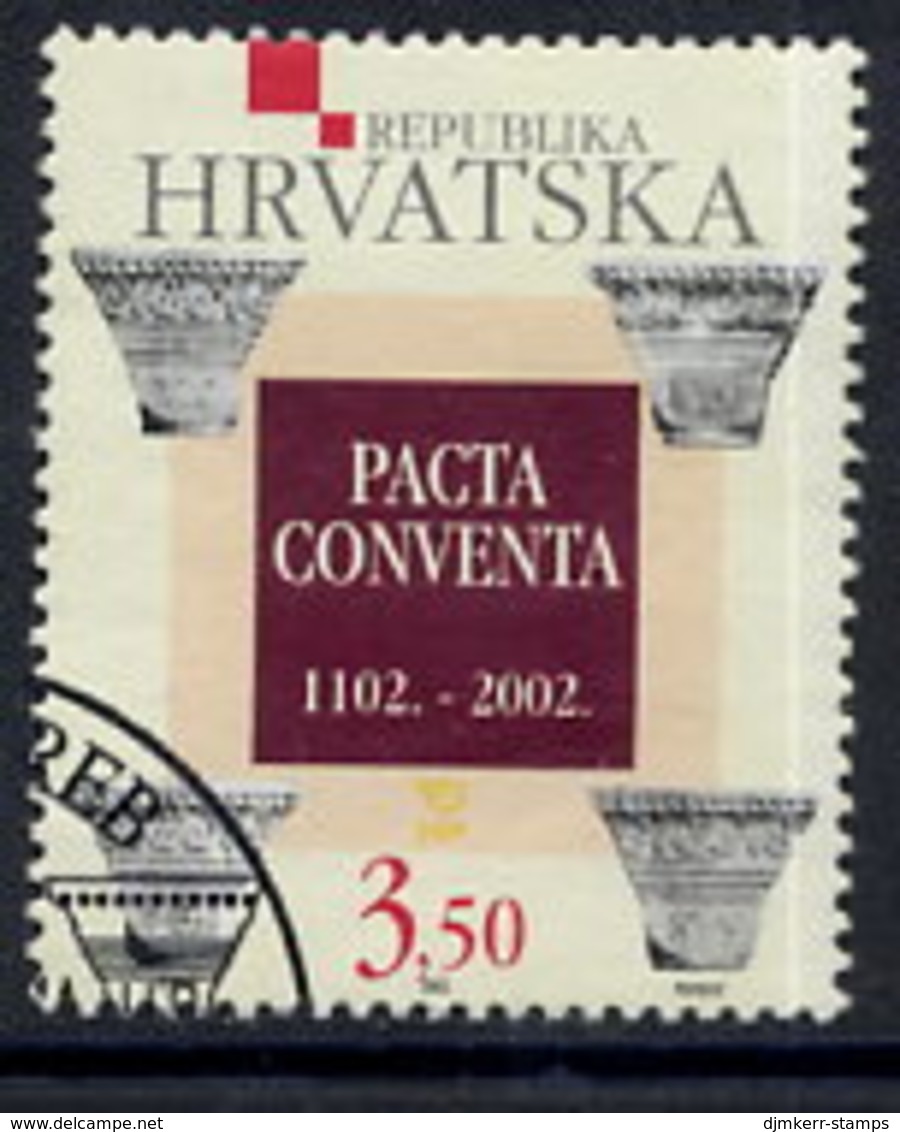 CROATIA 2002 Union Of Croatia And Hungary Used.  Michel 632 - Croacia