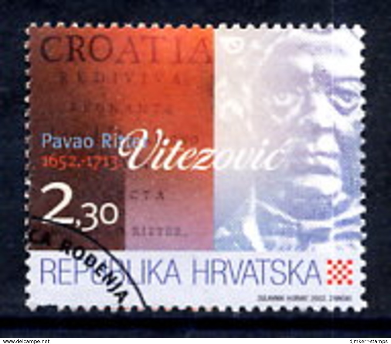 CROATIA 2002 Ritter-Vitezovic Used.  Michel 631 - Croatie