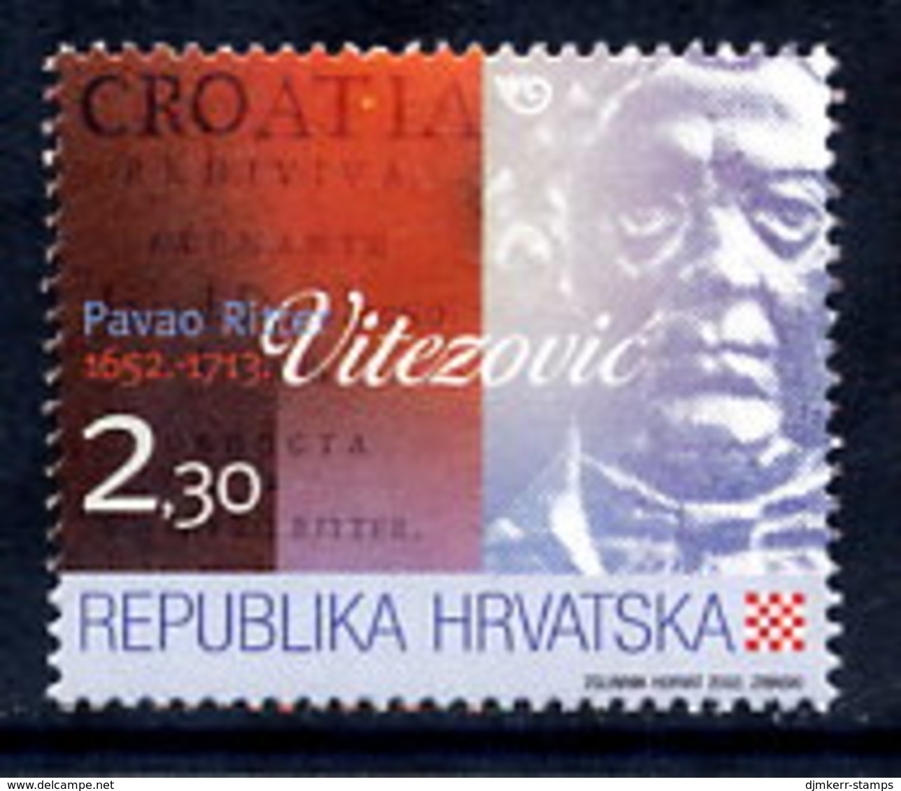 CROATIA 2002 Ritter-Vitezovic MNH / **.  Michel 631 - Croatie