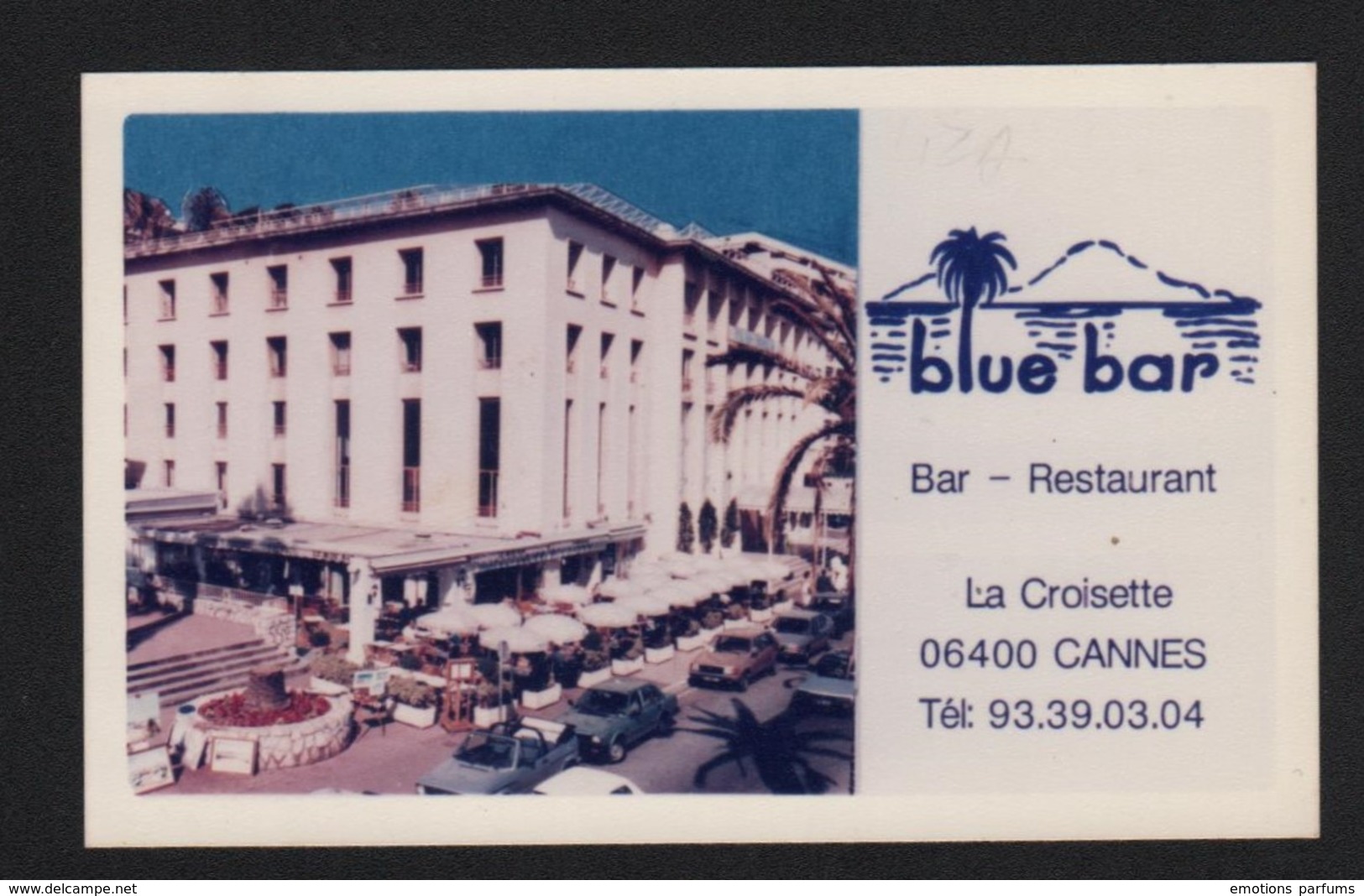 Autographe Original Dédicace Liza Minelli Sur Carte De Visite Ancien Restaurant Le Blue Bar  Festivals Cannes - Other & Unclassified