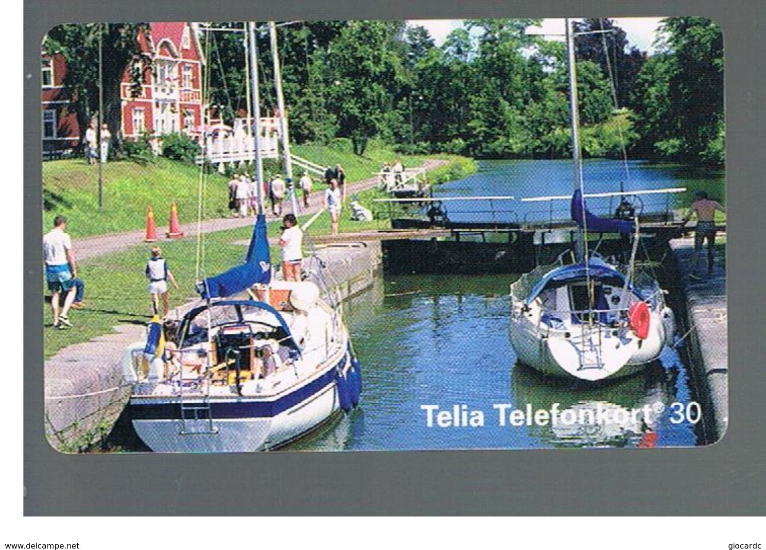 SVEZIA (SWEDEN) - TELIA  (CHIP) -  1994   GOTA CANAL             - USED - RIF. 10031 - Boats