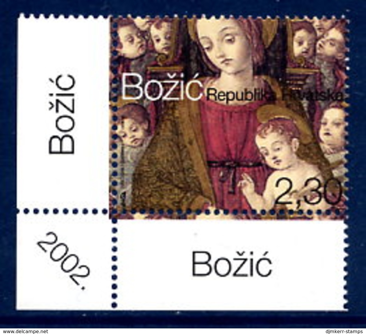 CROATIA 2002 Christmas MNH / **.  Michel 626 - Croatie