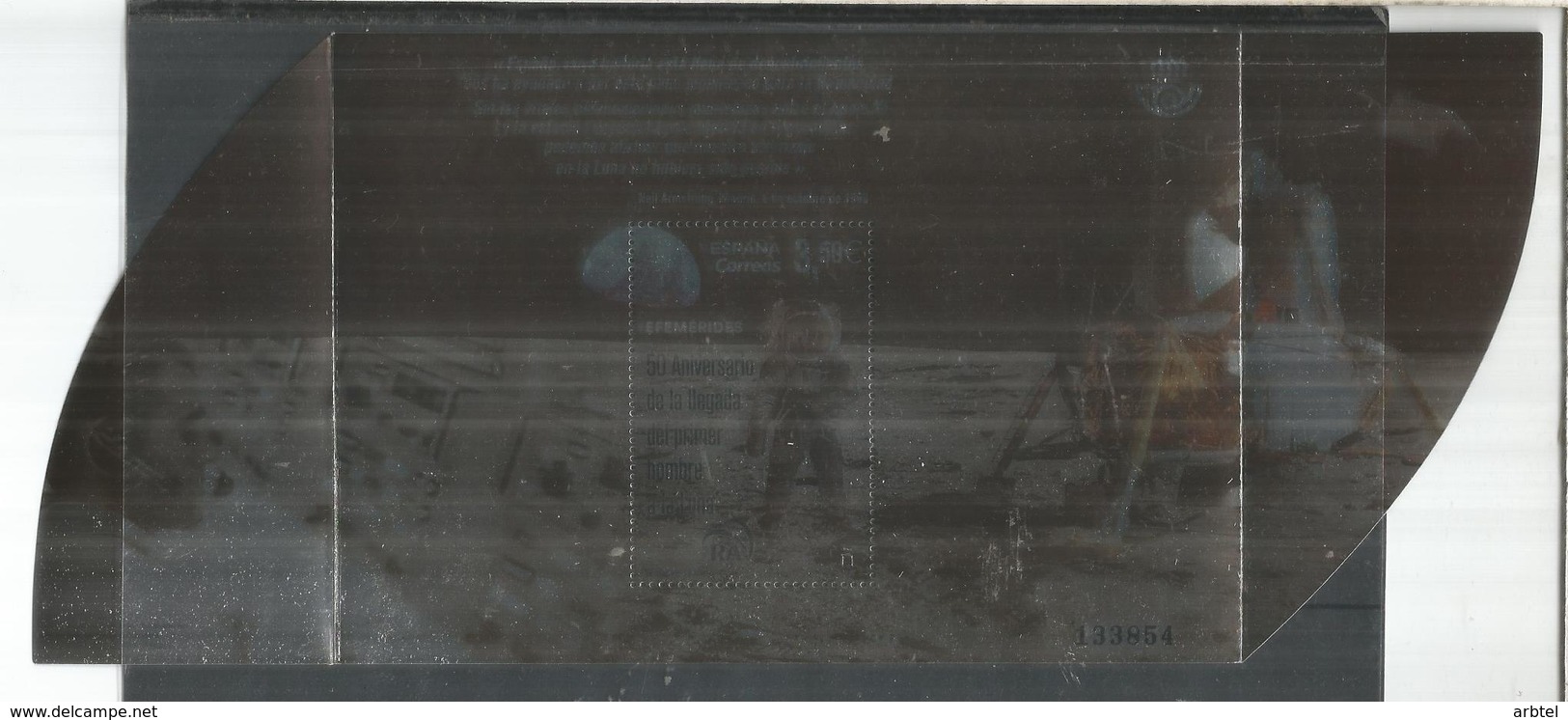 SPAIN MOON LANDING SHEET 50 ANINIVERSSARY NEIL ASRMSTRONG NASA SPACE APOLLO - Europa