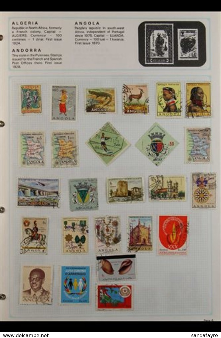 WORLD COLLECTION Late 19th Century To Early 2000's Mint & Used Chiefly All Different Stamps In Three Albums, We See Aden - Other & Unclassified