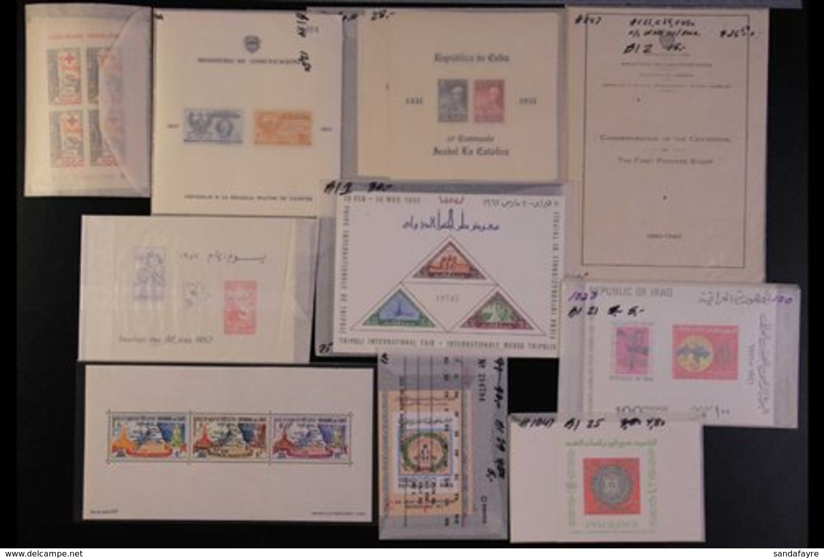 MINIATURE SHEETS 1930's-1990's WORLD NEVER HINGED MINT HOARD Of Mini-sheets With Light Duplication In Places In A Small  - Other & Unclassified