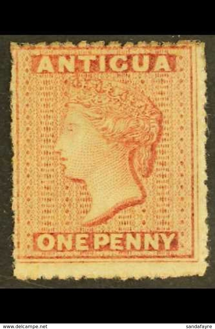 1863 1d Dull Rose, Wmk Small Star, SG 6, Fine Mint Og. For More Images, Please Visit Http://www.sandafayre.com/itemdetai - Other & Unclassified