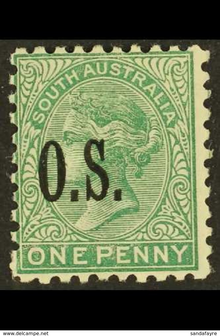 SOUTH AUSTRALIA OFFICIAL 1891-96 1d Deep Green "O.S." Overprint Perf 10, SG O54, Fine Mint, Fresh. For More Images, Plea - Other & Unclassified