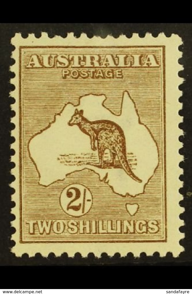 1913-14 2s Brown, 'Roo, First Watermark, SG 12, Very Fine Mint. For More Images, Please Visit Http://www.sandafayre.com/ - Andere & Zonder Classificatie