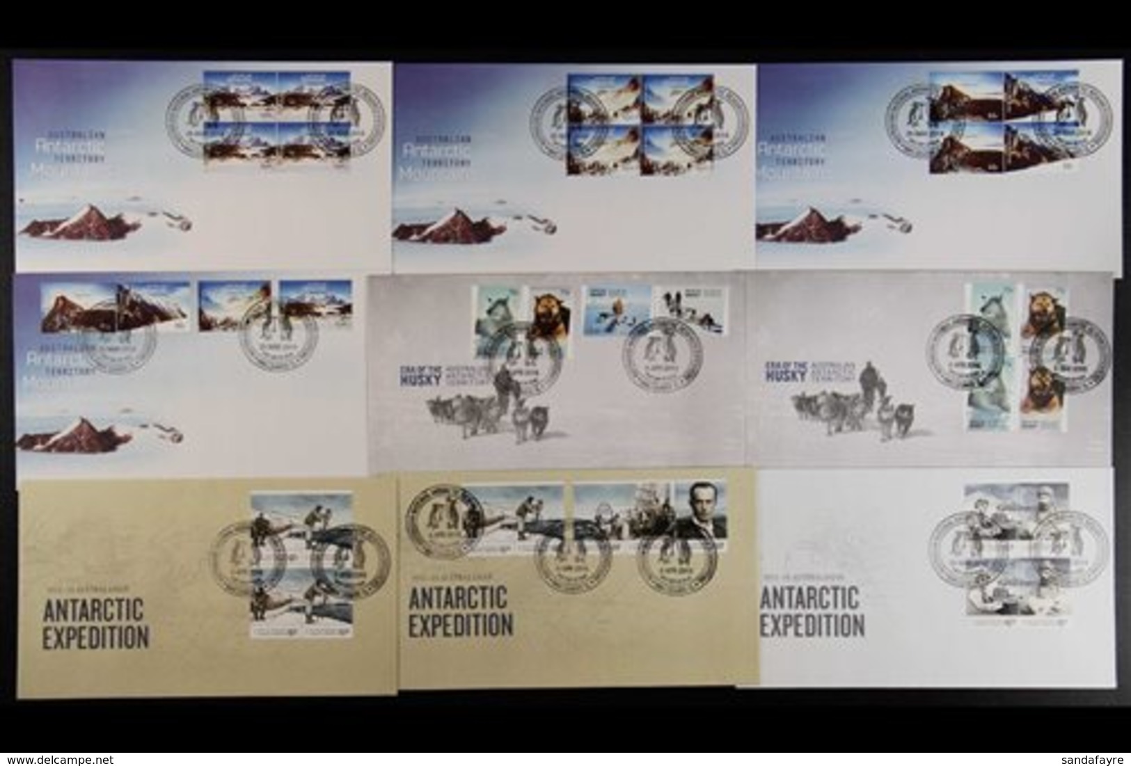 2010-2014 FIRST DAY COVERS MACQUARIE ISLAND STATION Superb Collection Of Illustrated Unaddressed All Different First Day - Andere & Zonder Classificatie