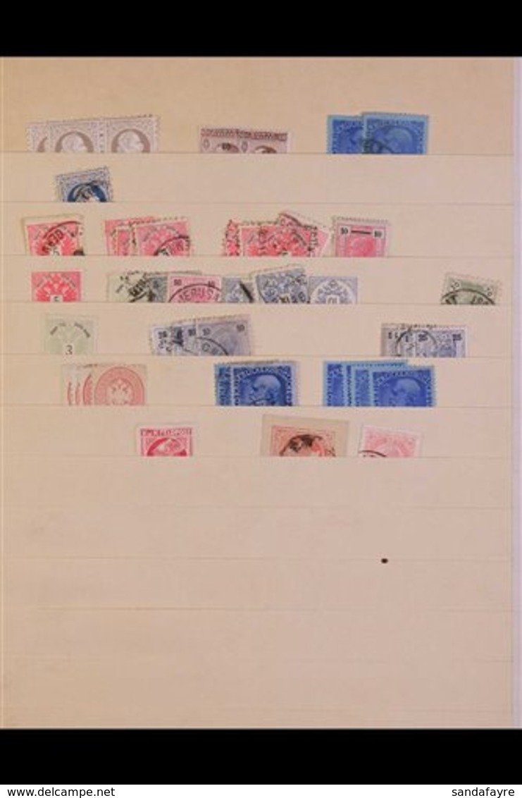 1860's-1940's OLD ACCUMULATION. Duplicated Mint & Used Stamps On Stock Pages (plus Some On Leaves) With Plenty Of Postma - Other & Unclassified