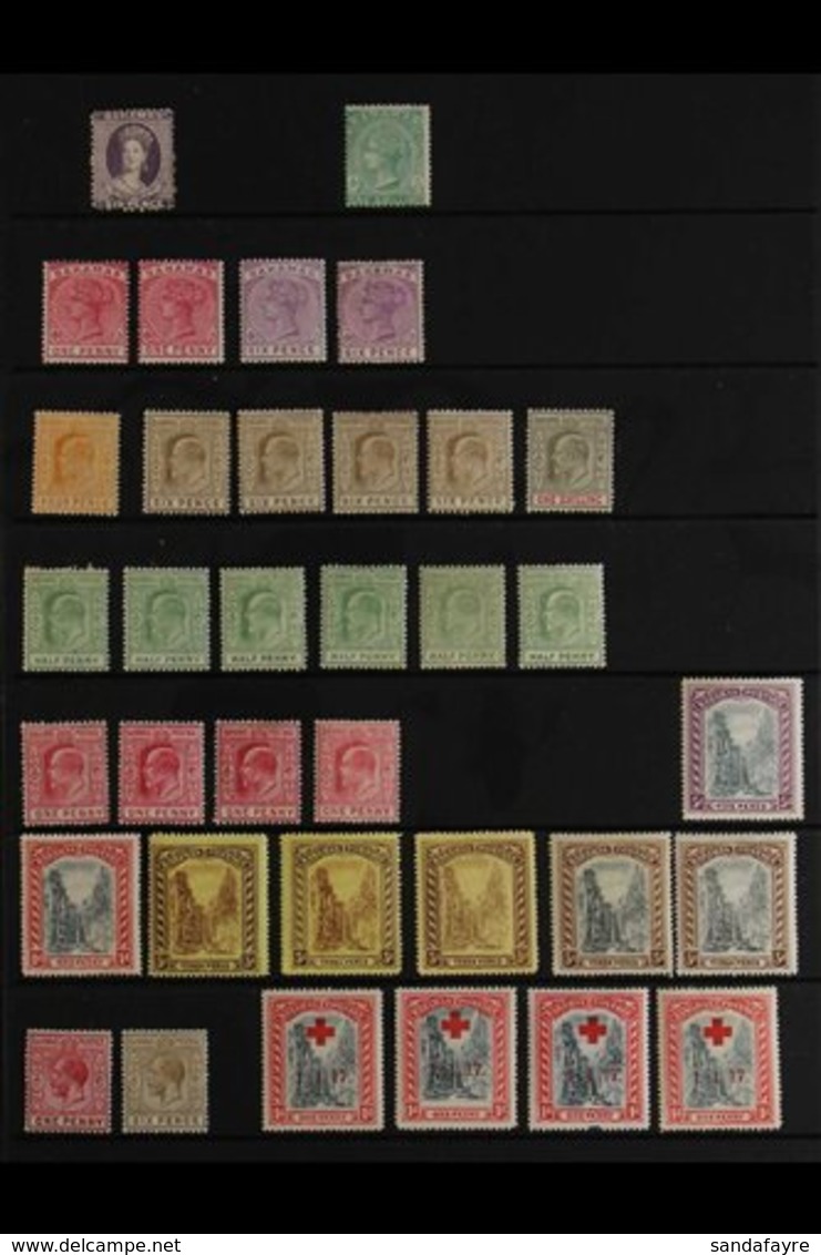 1863-1935 MINT ACCUMULATION Presented On Stock Pages & Includes 1863-77 Perf 12½  6d & CC Wmk 1s, 1884 1d X2 & 6d X2, KE - Altri & Non Classificati