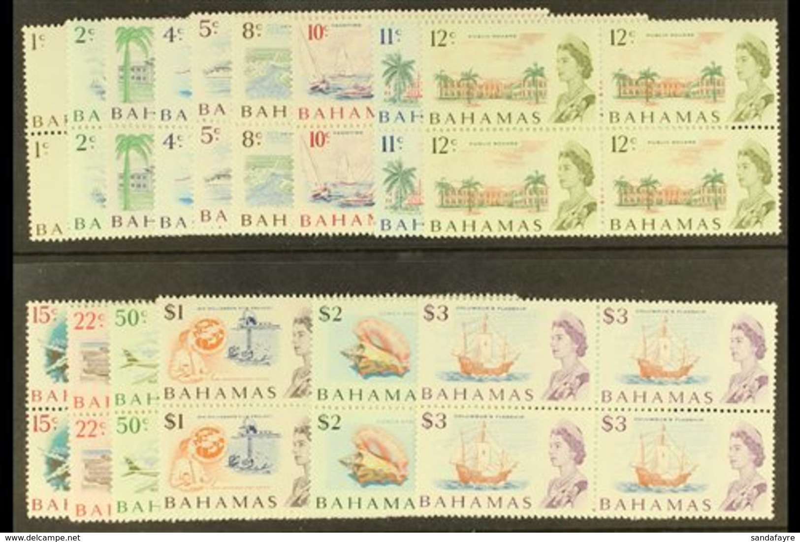 1967 Complete Definitive Set, SG 295/309, As Never Hinged Mint Blocks Of Four. (15 Blocks, 60 Stamps) For More Images, P - Andere & Zonder Classificatie