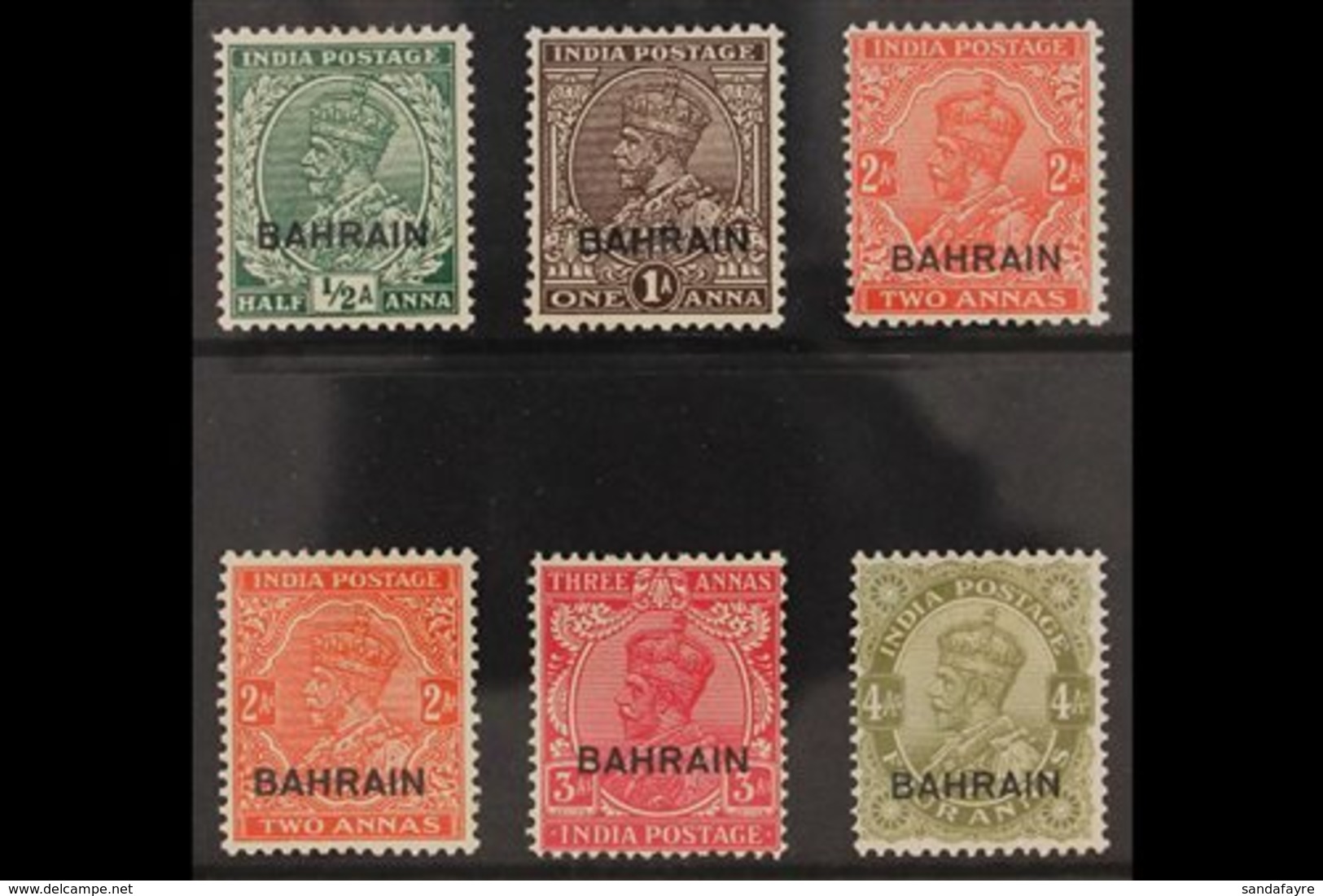 1934-7 KGV Wmk Multiple Stars Definitives Set, Incl. Both Dies Of 2a, SG 15/19, Very Fine Mint (6 Stamps). For More Imag - Bahrein (...-1965)