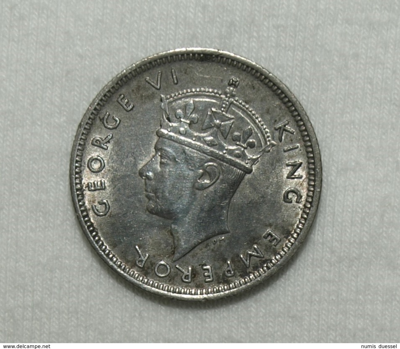 Silber/Silver Britisch Seychellen/British Seychelles George VI, 1943, 25 Cents Funz/AU - Seychelles