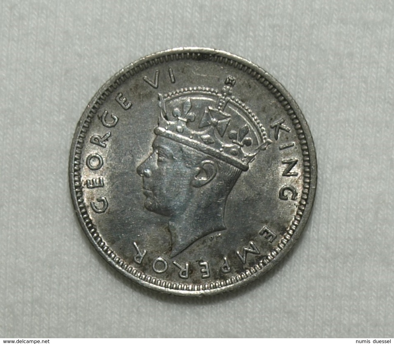 Silber/Silver Britisch Seychellen/British Seychelles George VI, 1943, 25 Cents Funz/AU - Seychellen