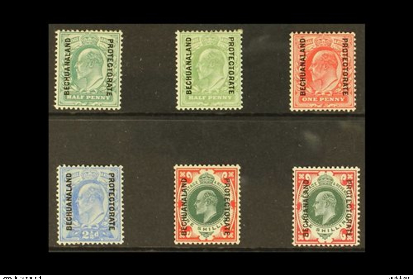 1904-13 KEVII Definitives Complete Set Including Both ½d And Both 1s, SG 66/71, Fine Mint. (6 Stamps) For More Images, P - Andere & Zonder Classificatie