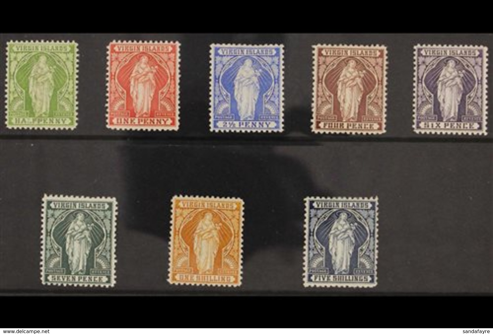 1899 Virgin Complete Set, SG 43/50, Very Fine Mint. Lovely! (8 Stamps) For More Images, Please Visit Http://www.sandafay - Britse Maagdeneilanden