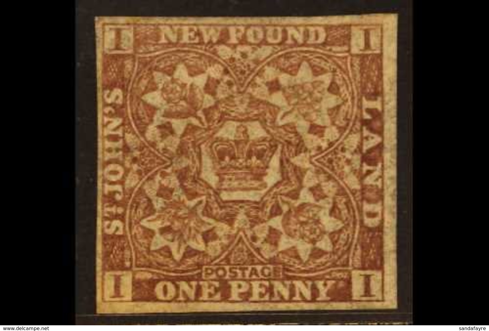 1862-64 1d Chocolate-brown, SG 16, Fresh Unused Without Gum, Good Margins. For More Images, Please Visit Http://www.sand - Autres & Non Classés