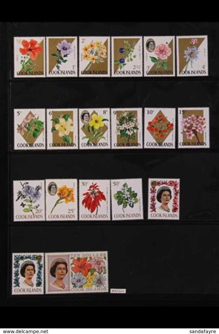 1966-1981 SUPERB NEVER HINGED MINT COLLECTION On Stock Pages ALL DIFFERENT, All Commemorative Issues As Complete Sets. I - Cook Islands