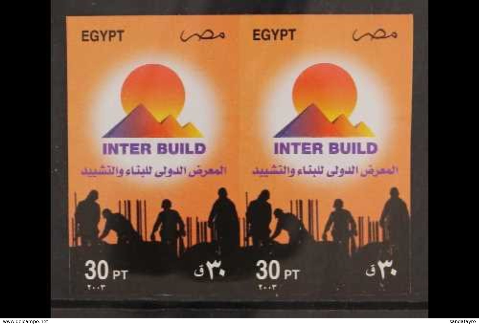 2003 30p Build & Construction Conference, IMPERF PAIR, SG 2279, Some Minor Creasing, Otherwise Never Hinged Mint. For Mo - Andere & Zonder Classificatie