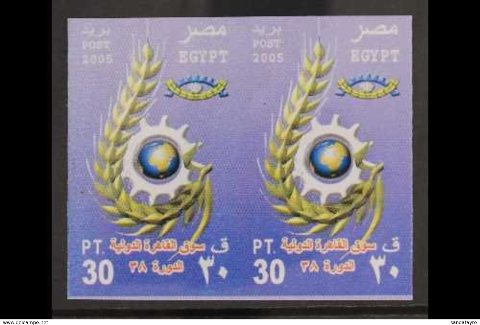 2005 30p Cairo International Fair, IMPERF PAIR, SG 2395, Couple Of Light Bends, Otherwise Never Hinged Mint. For More Im - Andere & Zonder Classificatie