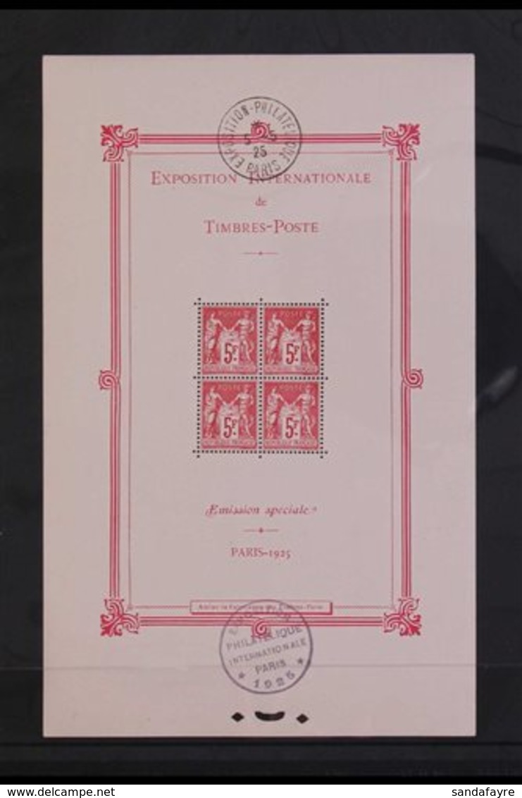 1925 EXHIBITION SHEET. An Attractive & Rare, Philatelic Exhibition Mini-sheet (Yvert Block 1b, SG MS412a), Never Hinged  - Andere & Zonder Classificatie