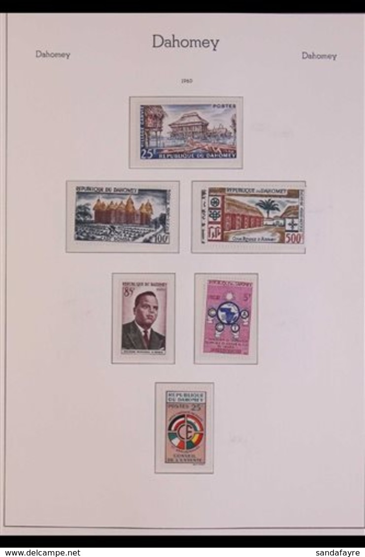 DAHOMEY 1960-70 NEVER HINGED MINT COLLECTION Displayed On Lighthouse Printed Hingeless Pages, Incl. Good Air Issues, Hig - Andere & Zonder Classificatie