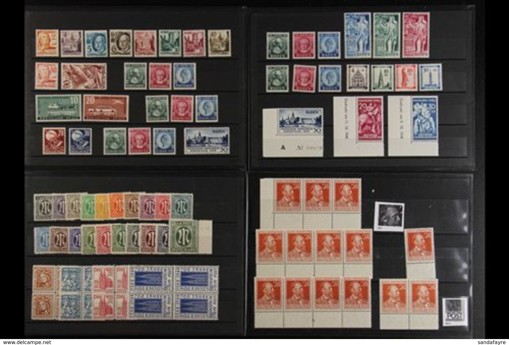 1945-1949 NEVER HINGED MINT EX DEALERS STOCK. A Useful Nhm Range Presented On Stock Cards That Includes GENERAL ISSUES 1 - Otros & Sin Clasificación