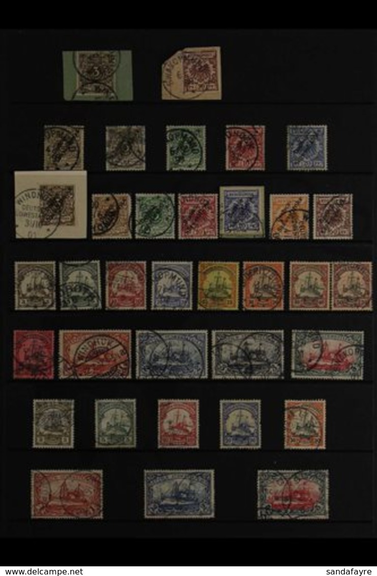 GERMAN SOUTHWEST AFRICA 1892-1919 FINE USED COLLECTION Presented On A Stock Page That Includes 1892 3pf Brown Tied To A  - Andere & Zonder Classificatie