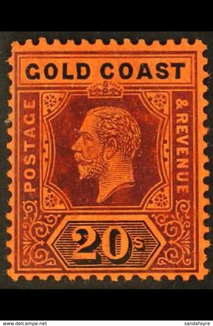 1913-21 £1 Purple & Black/red, SG 84, Very Fine Mint For More Images, Please Visit Http://www.sandafayre.com/itemdetails - Gold Coast (...-1957)