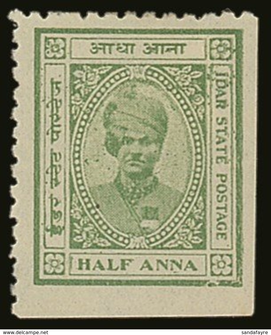 IDAR 1932 ½a Light Green, Mah. Himmat Singh, SG 1, Very Fine And Fresh Mint. Illusive Stamp. For More Images, Please Vis - Other & Unclassified