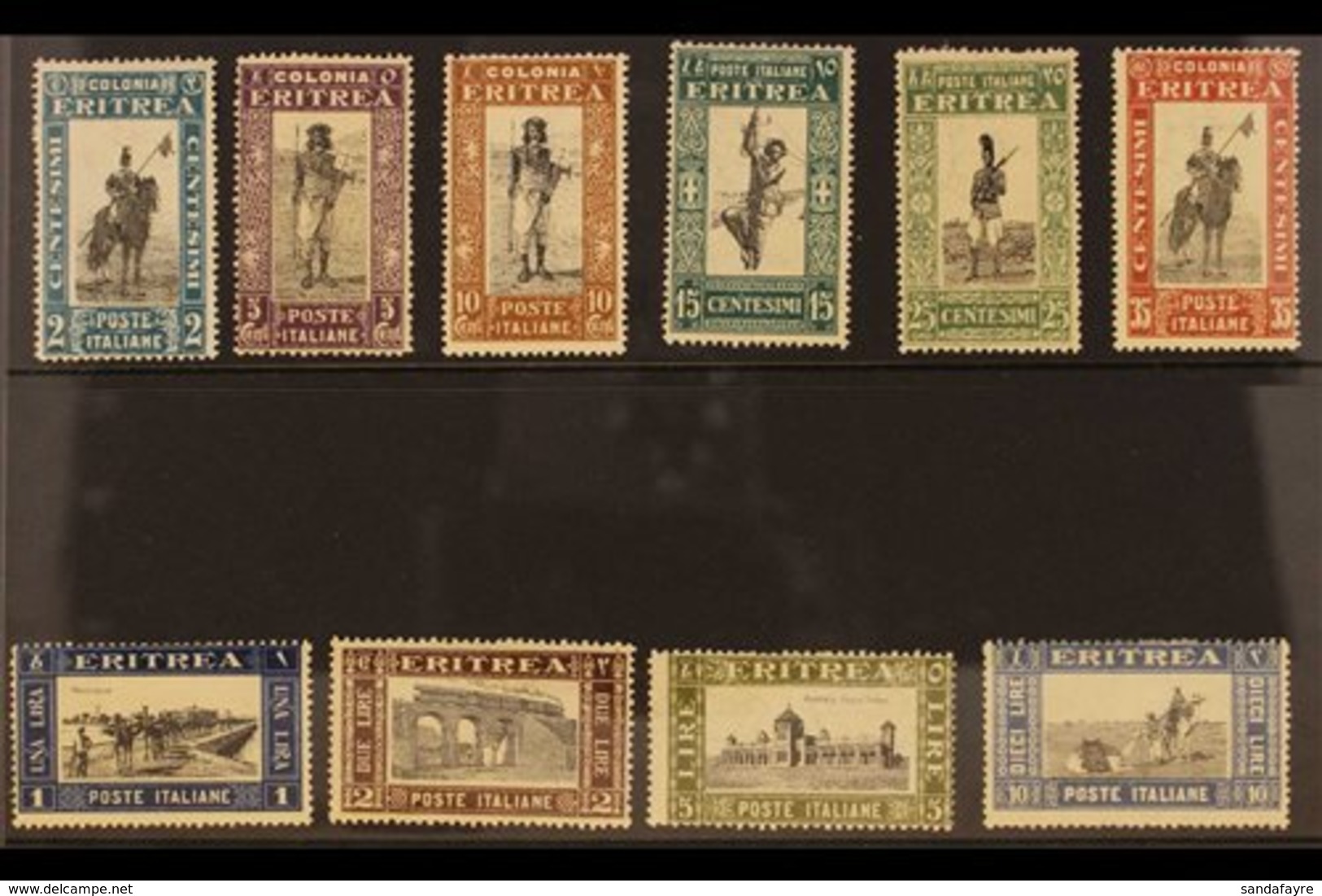 ERITREA 1930 Pictorial Definitives Complete Set (Sass. S. 36, SG 151/60), Fine Mint. (10 Stamps) For More Images, Please - Andere & Zonder Classificatie