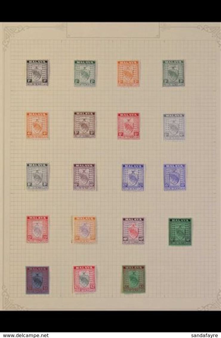 NEGRI SEMBILAN 1935 - 1957 Complete Mint Collection, SG 21 - 79, Lovely Fresh Lot. (59 Stamps) For More Images, Please V - Andere & Zonder Classificatie