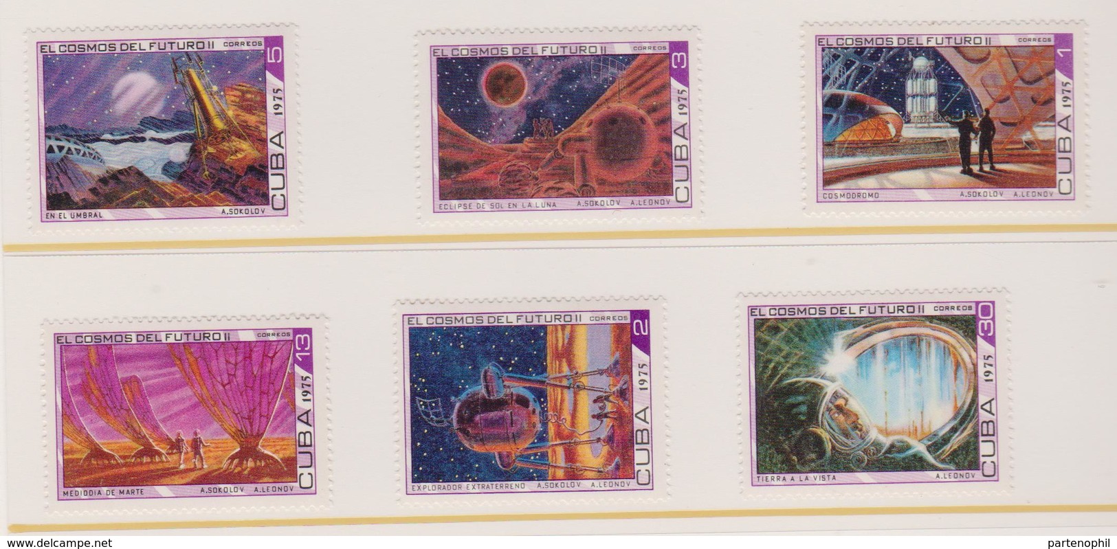 Cuba Spazio Space Set MNH - Sud America