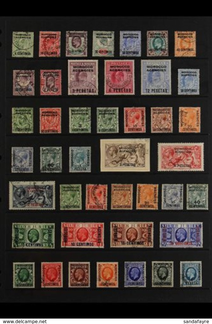 SPANISH CURRENCY 1907-1956 COMPLETE FINE USED A Delightful Complete Basic Run, SG 112/90. Note 1907-112 KEVII De La Rue  - Andere & Zonder Classificatie