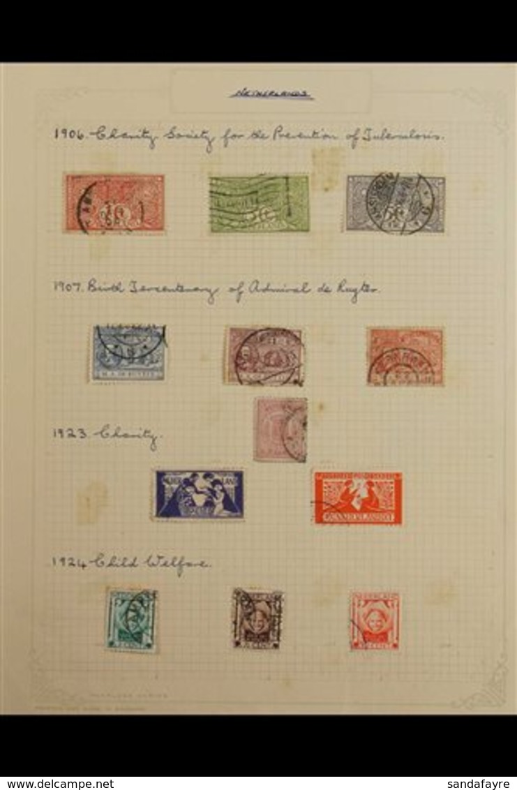 1906-1964 USED COLLECTION With Covers On Leaves, A Few Odd Mint Stamps Also Seen. Includes (all Used) 1923 Culture Fund  - Andere & Zonder Classificatie