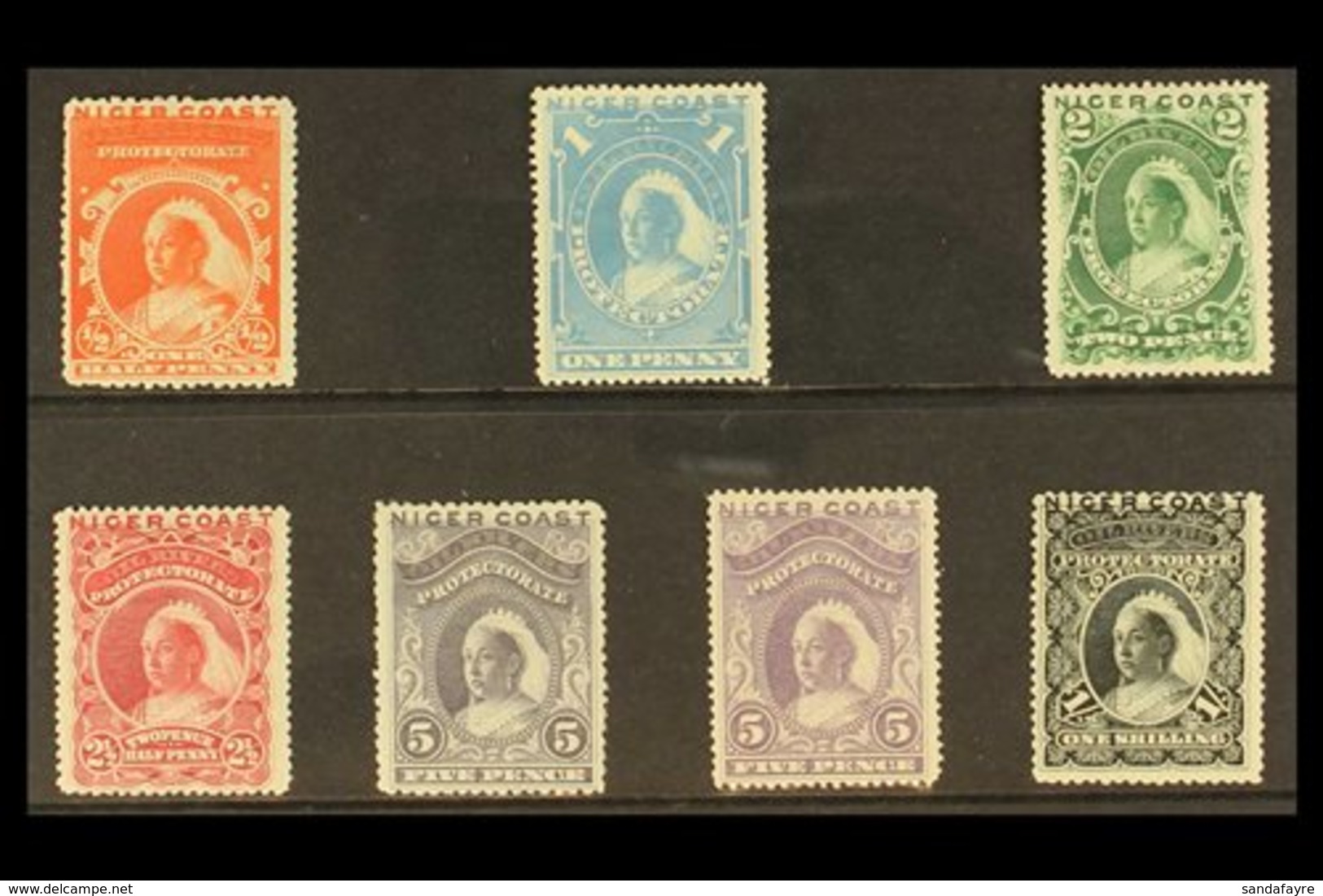 1894 (Jan) Definitive Set Of All Values, SG 45/50 Plus 5d Listed Shade (SG 49a). An Attractive, Fine Mint Group (7 Stamp - Andere & Zonder Classificatie