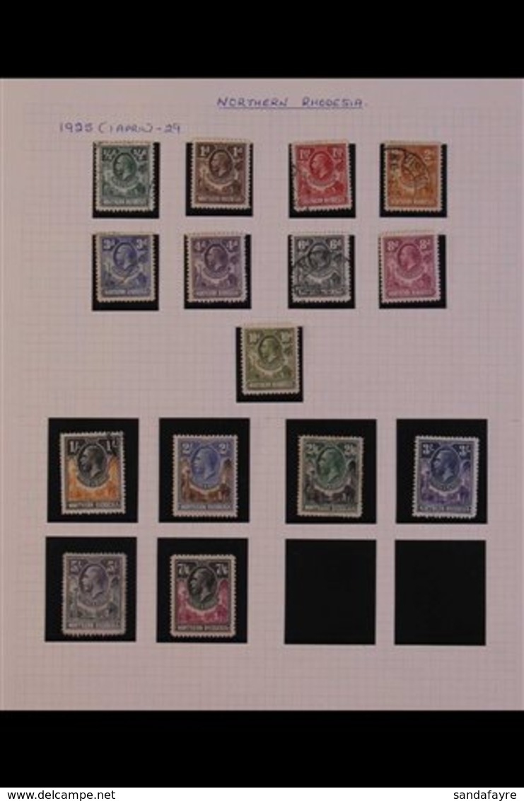 1925-1953 COLLECTION On Album Pages Etc., Mint And Used (mostly Mint). With 1925-29 KGV Definitives Set To 7s6d (top Val - Northern Rhodesia (...-1963)