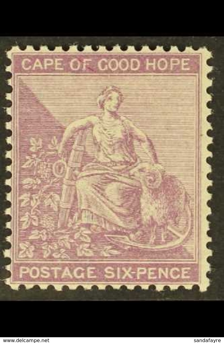 CAPE OF GOOD HOPE 1882-3 6d Mauve, Wmk Crown CA, SG 44, Very Fine Mint. For More Images, Please Visit Http://www.sandafa - Zonder Classificatie