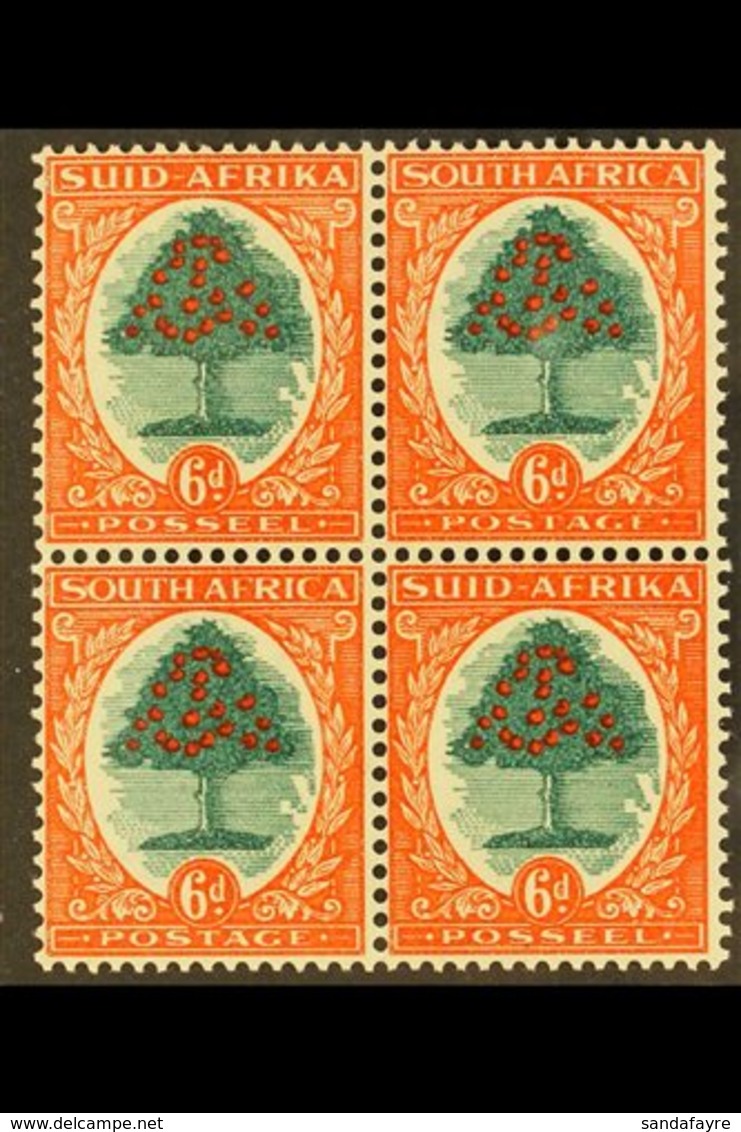 1933-48 6d Green & Vermilion, Die II, BLOCK OF FOUR, SG 61c, Never Hinged Mint. For More Images, Please Visit Http://www - Unclassified
