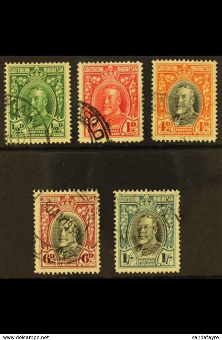1931-7 ½d, 1d, 4d, 6d & 1s Perf.14, KGV Field Marshal Definitives (all The P.14 Issues From This Set), SG 15b, 16b, 19b, - Südrhodesien (...-1964)
