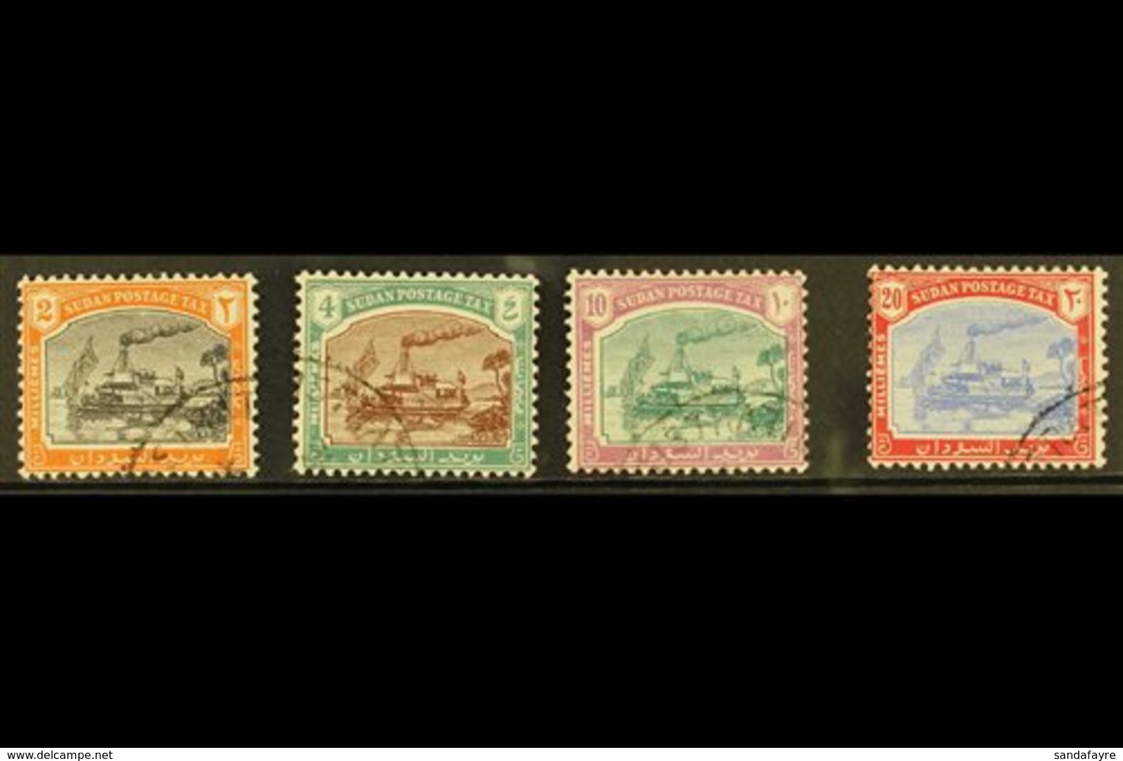 POSTAGE DUES 1948 New Arabic Inscription Set, SG D12/15, Very Fine Used. (4 Stamps) For More Images, Please Visit Http:/ - Sudan (...-1951)
