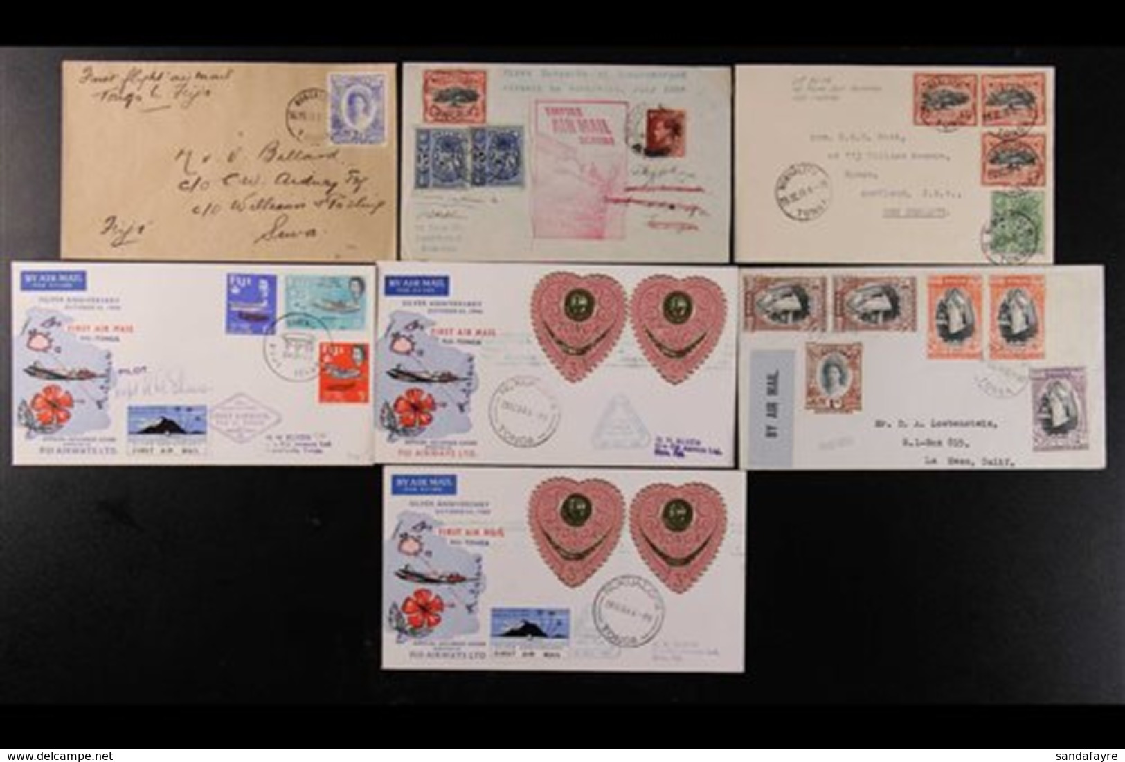 1938-64 FIRST FLIGHT COVERS An Attractive Range With 1938 (July) 1st Despatch Of Unsurcharged Airmail To Australia Poste - Tonga (...-1970)