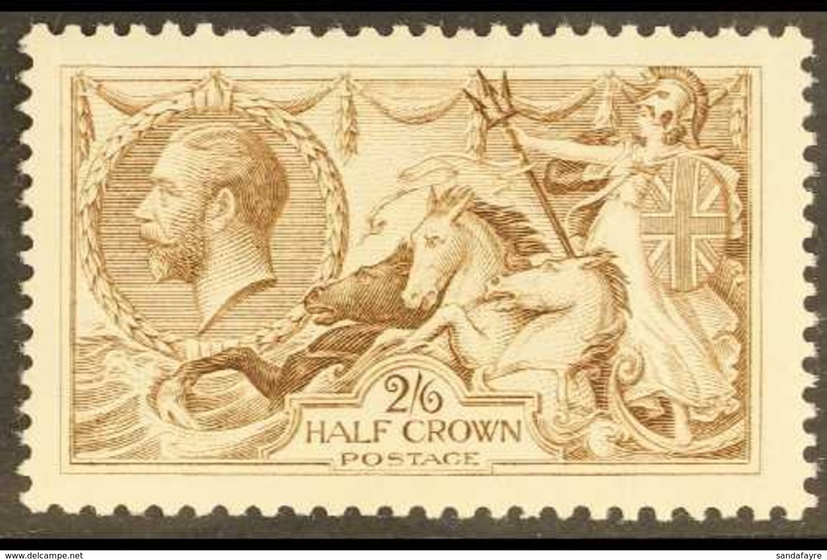 1918-19 2s6d Pale Brown Bradbury Seahorse, SG 415a, Never Hinged Mint. A Lovely, Fresh Example. For More Images, Please  - Non Classés