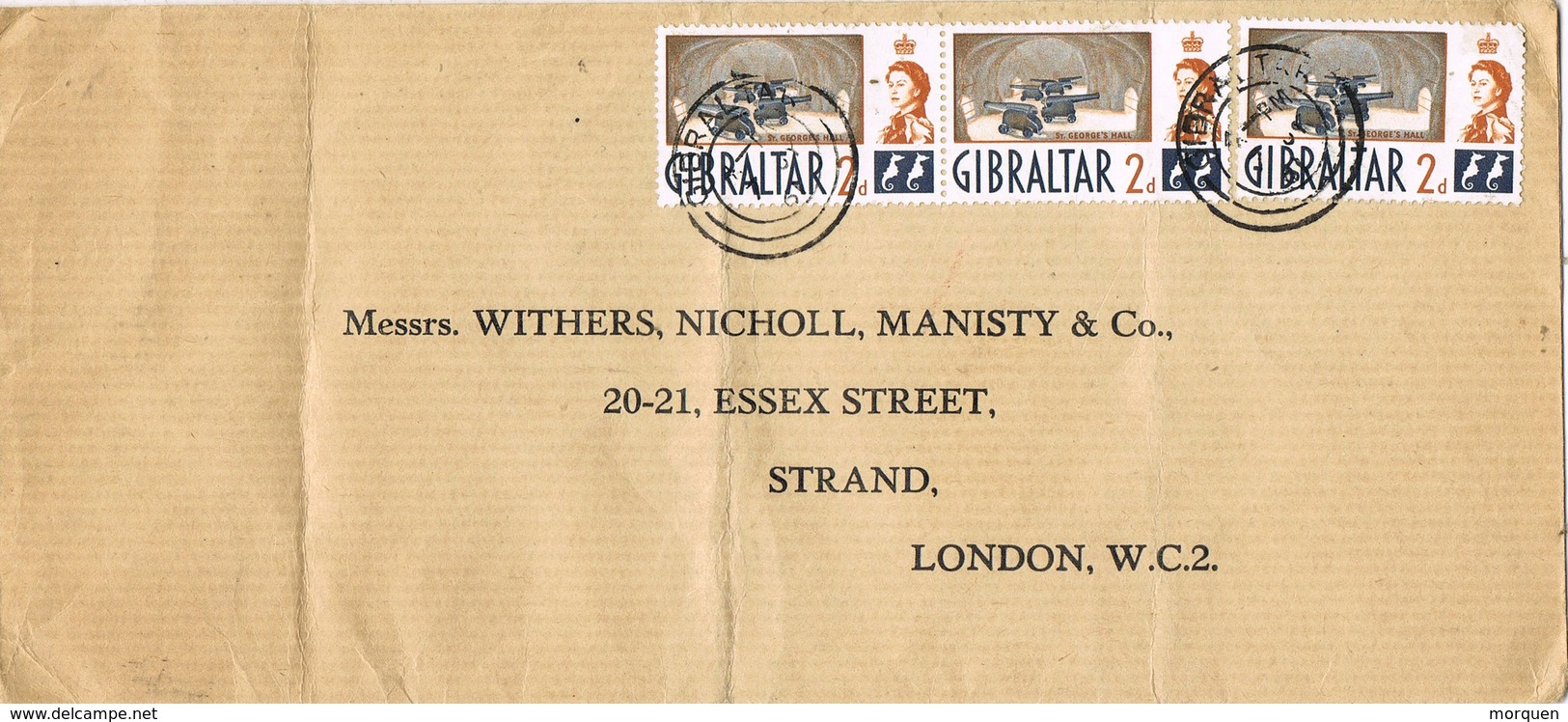 33309. Carta GIBRALTAR 1961 To London - Gibraltar