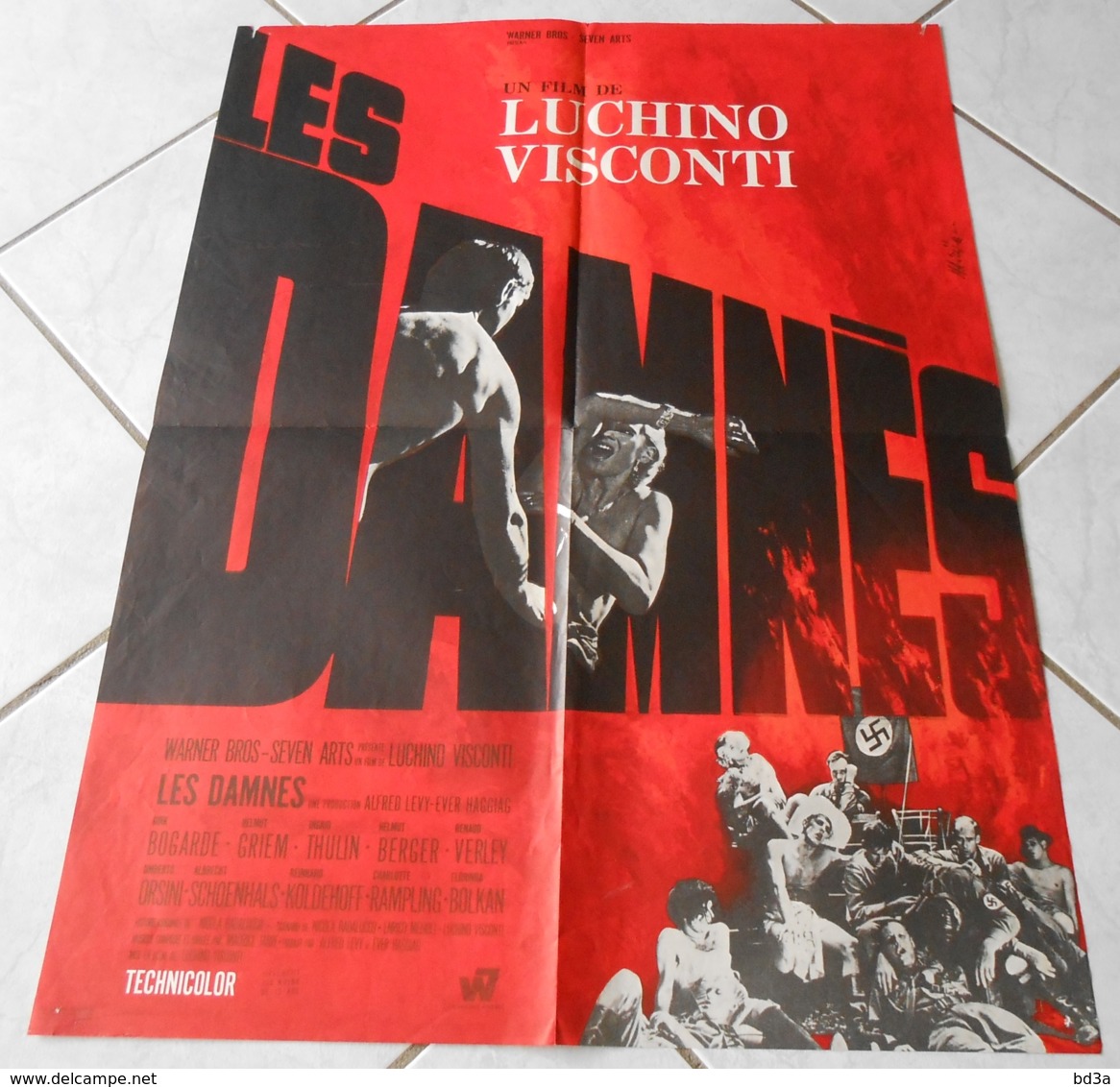 AFFICHE DE CINEMA -  LES DAMNES - VISCONTI - Affiches & Posters