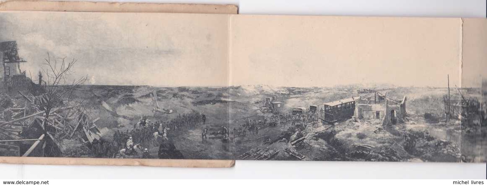 Ieper - Ypres - Tervaete - Disksmuide - Yser - Guerre 1914-1918 - Carte Panoramique En 10 Volets - BE - Ieper