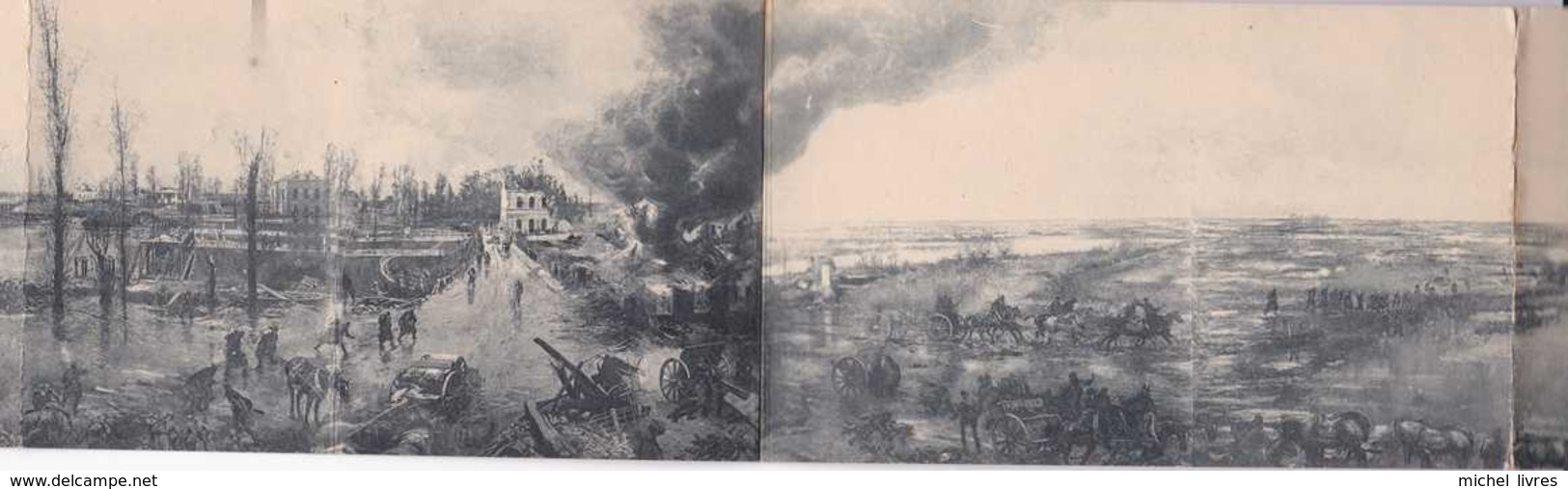 Ieper - Ypres - Tervaete - Disksmuide - Yser - Guerre 1914-1918 - Carte Panoramique En 10 Volets - BE - Ieper