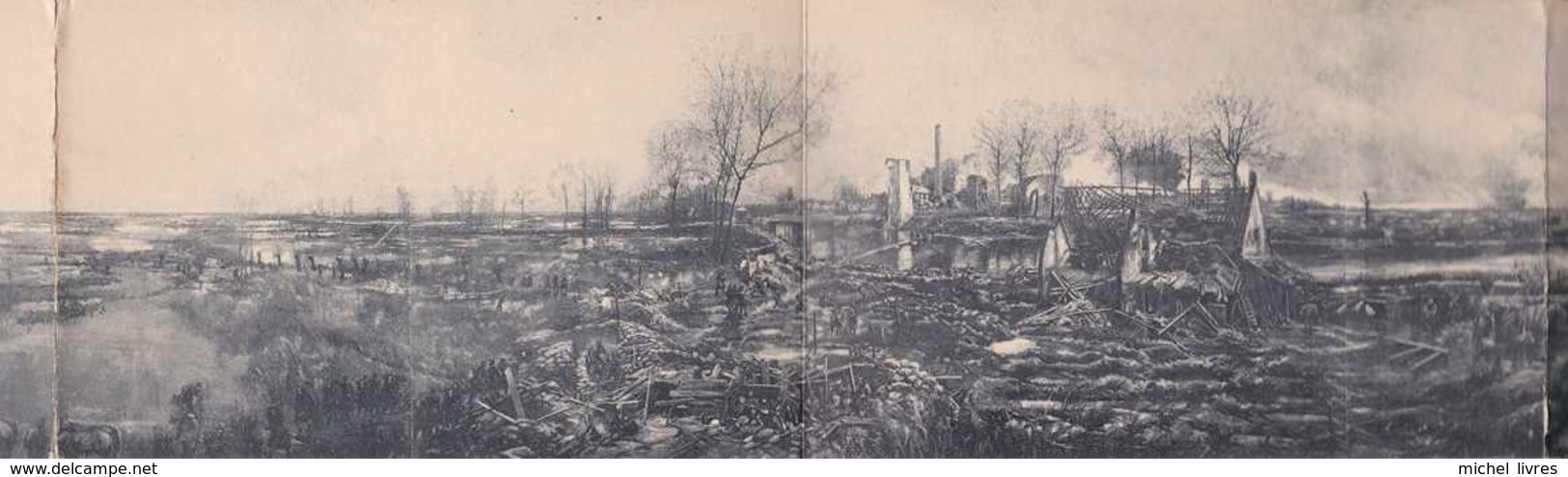 Ieper - Ypres - Tervaete - Disksmuide - Yser - Guerre 1914-1918 - Carte Panoramique En 10 Volets - BE - Ieper