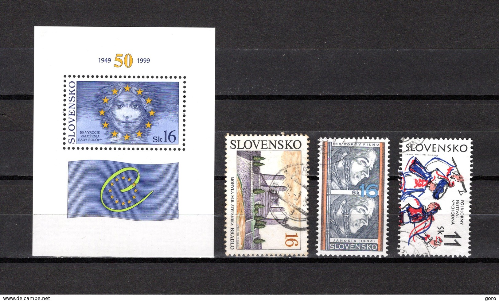Eslovaquia  1993-99  .-  Y&T  Nº   2-7-9-11   Blocks - Blocks & Sheetlets